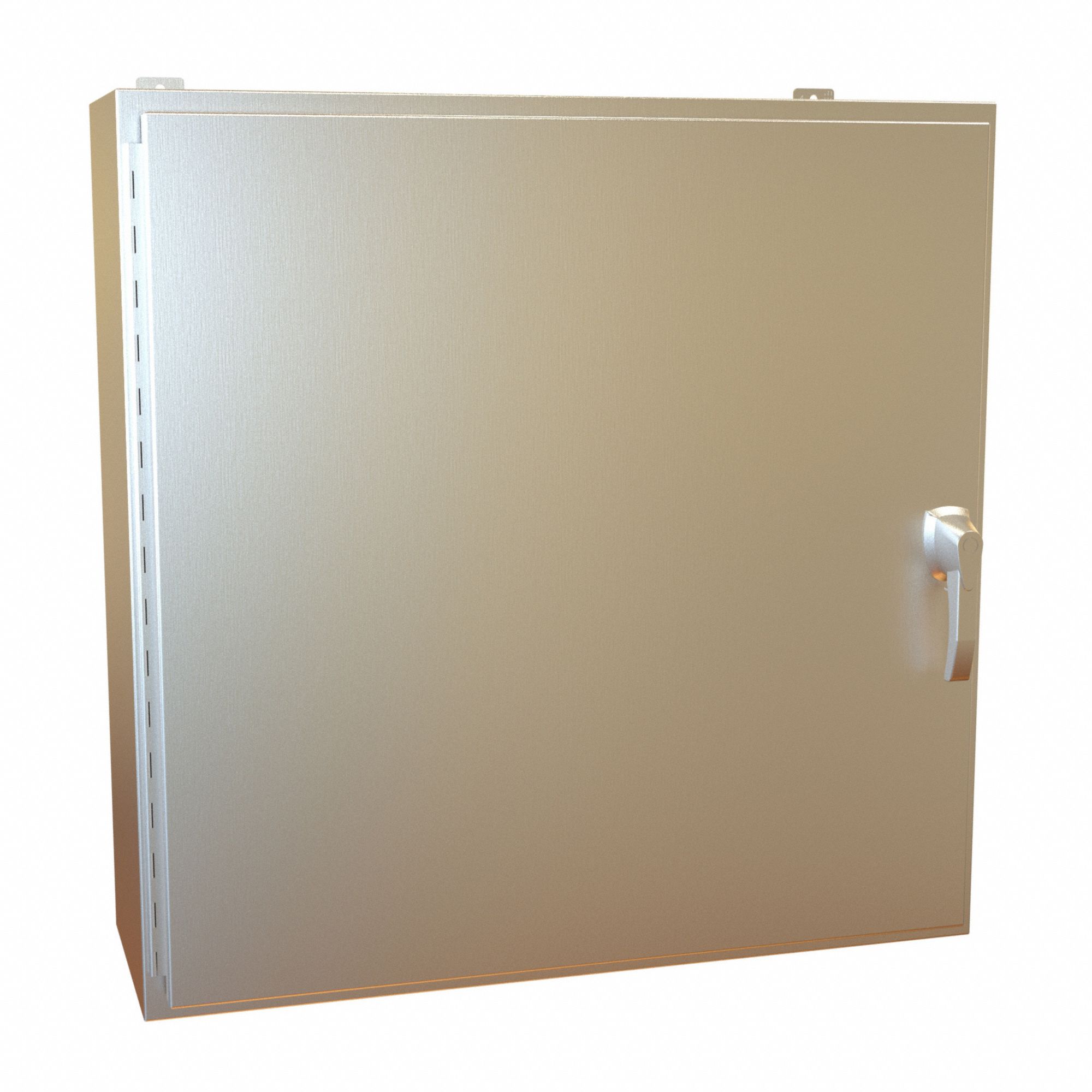 Electrical Enclosure: Stainless Steel, 36 in x 36 in x 12 in, NEMA 12/13/3R/4/4X, Hinged