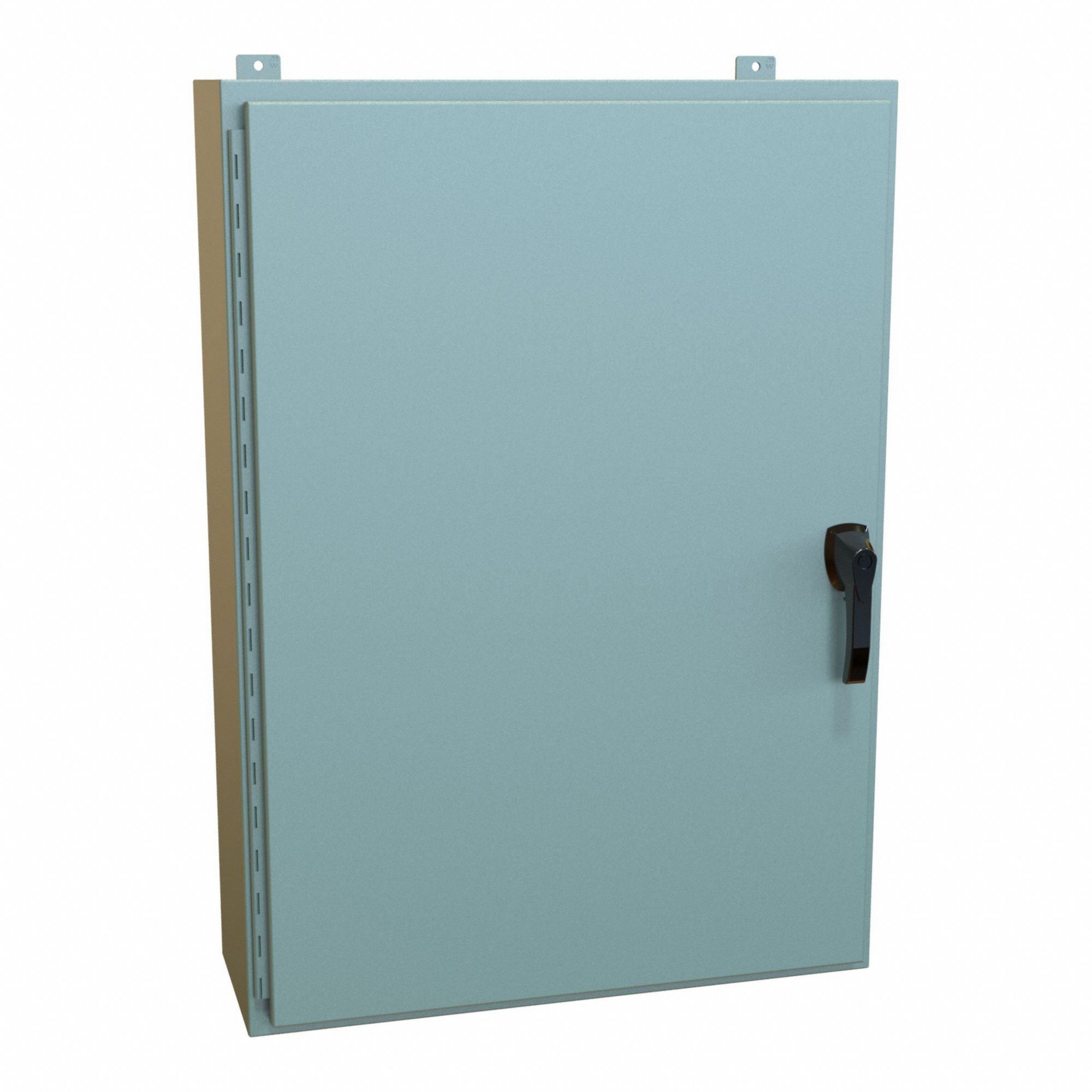 Enclosure: Steel, 42 in x 30 in x 10 in, NEMA 12/13/3R/4, Solid Cover, Hinged