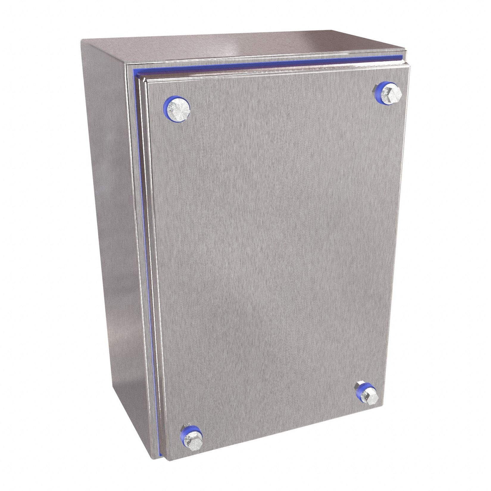 Enclosure: 304 Stainless Steel, 9 in x 6 in x 4 in, NEMA 12/3R/4/4X, Solid Cover, Screw On