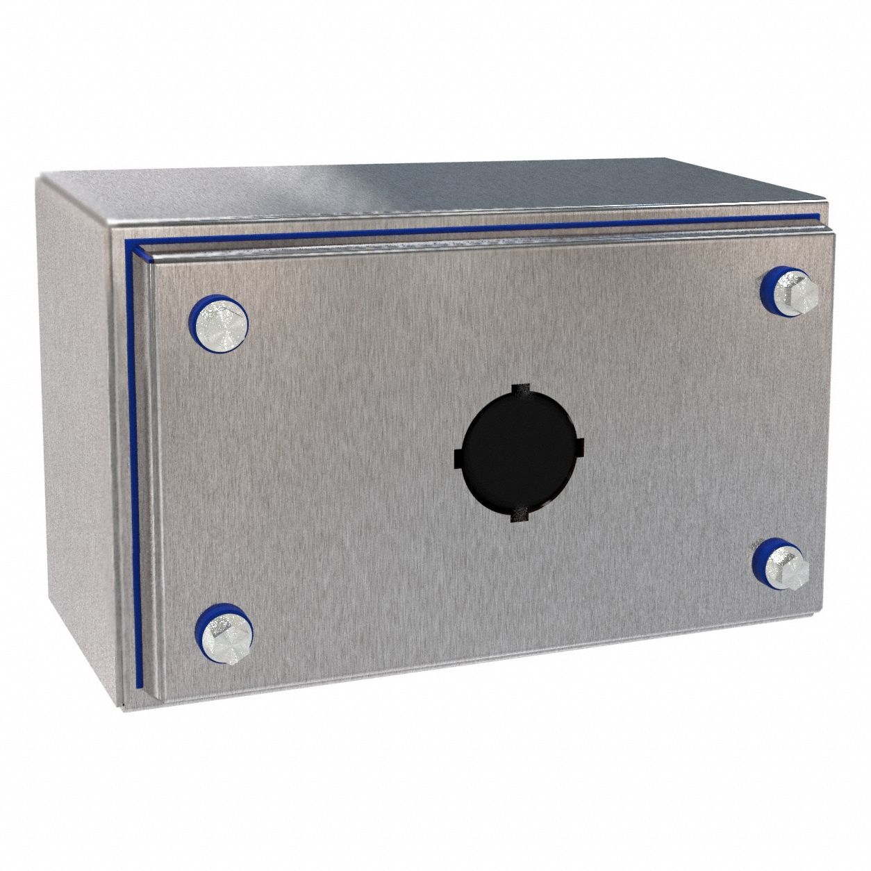 Push Button Enclosure: 30mm, 1 Holes, 304 Stainless Steel, NEMA 12/3R/4/4X