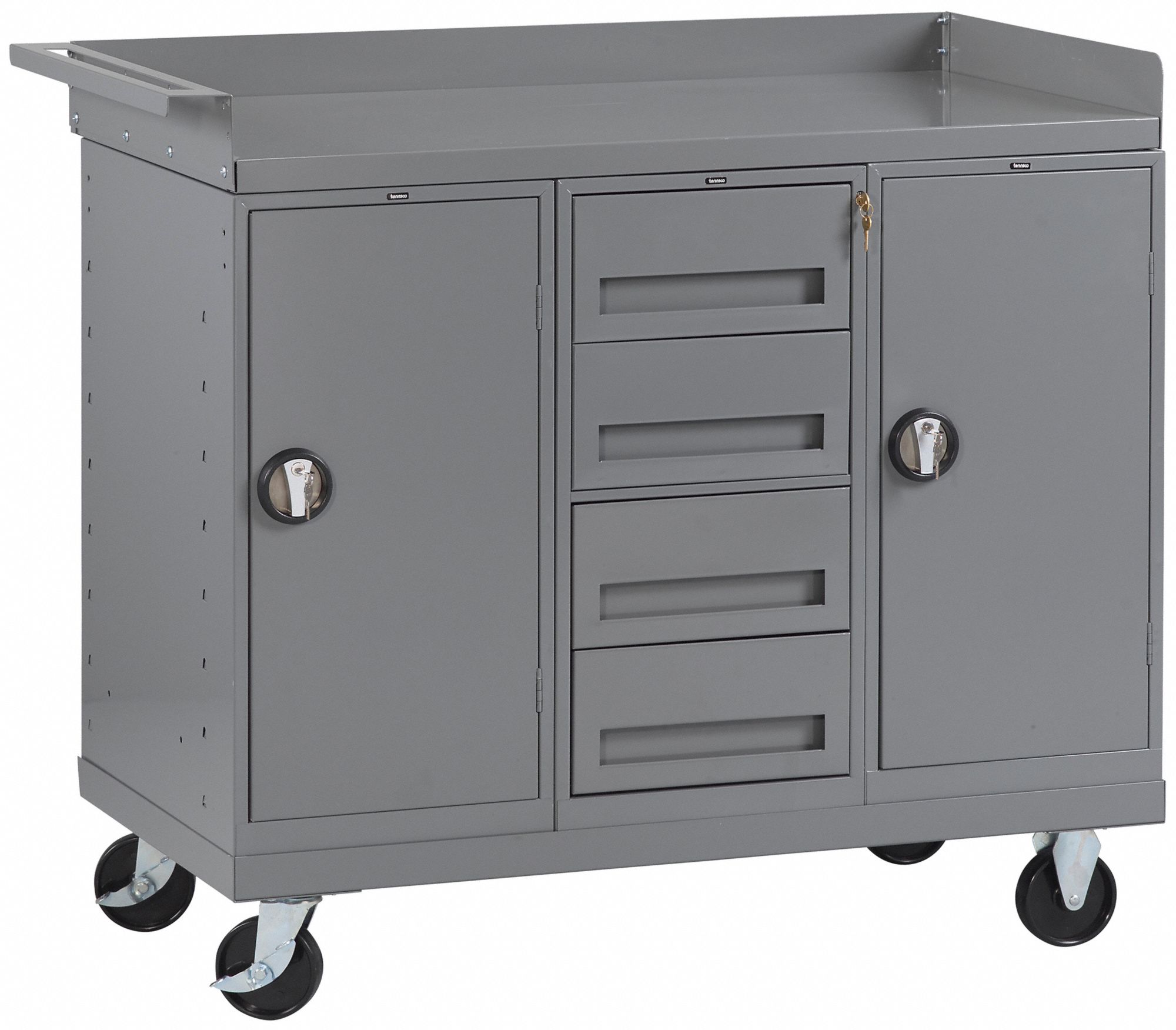 TENNSCO, 38 in x 25 in, Steel, Mobile Cabinet Workbench - 1AAF5|MB-5 ...