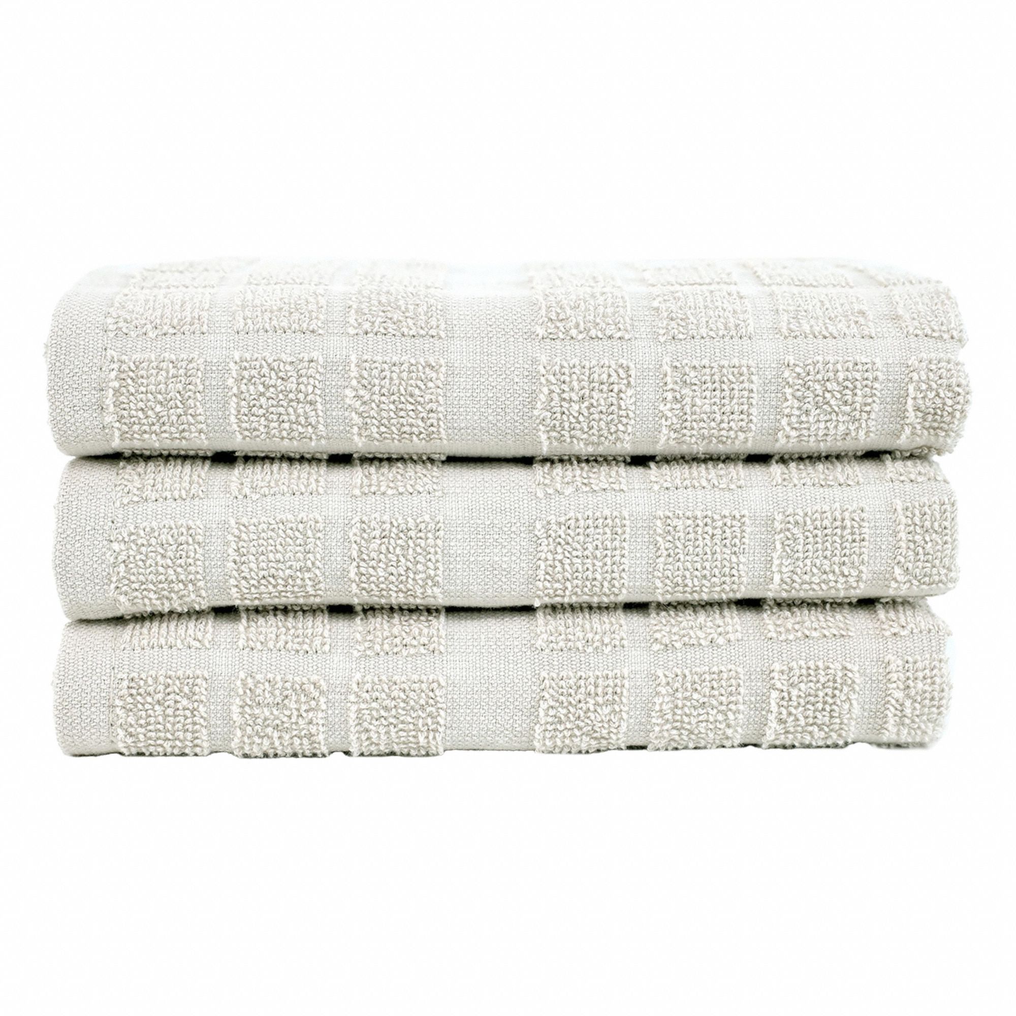 Kitchen Towel: Tan, Coordinating Solid, 100% Ring-Spun Cotton Material, 25 in Overall Lg