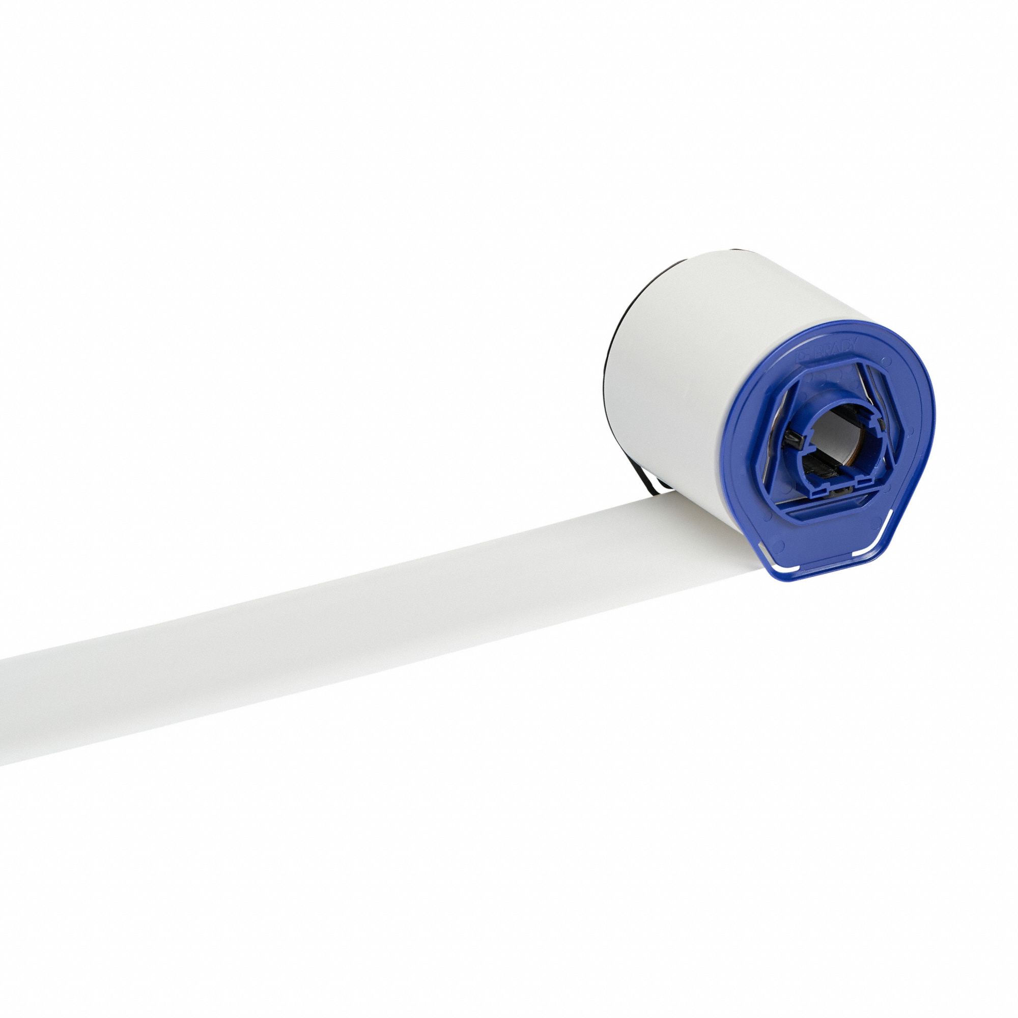 Single-Color Printer Ribbon: 2 23/64 in x 984 ft, White, Wax/Resin, R6700