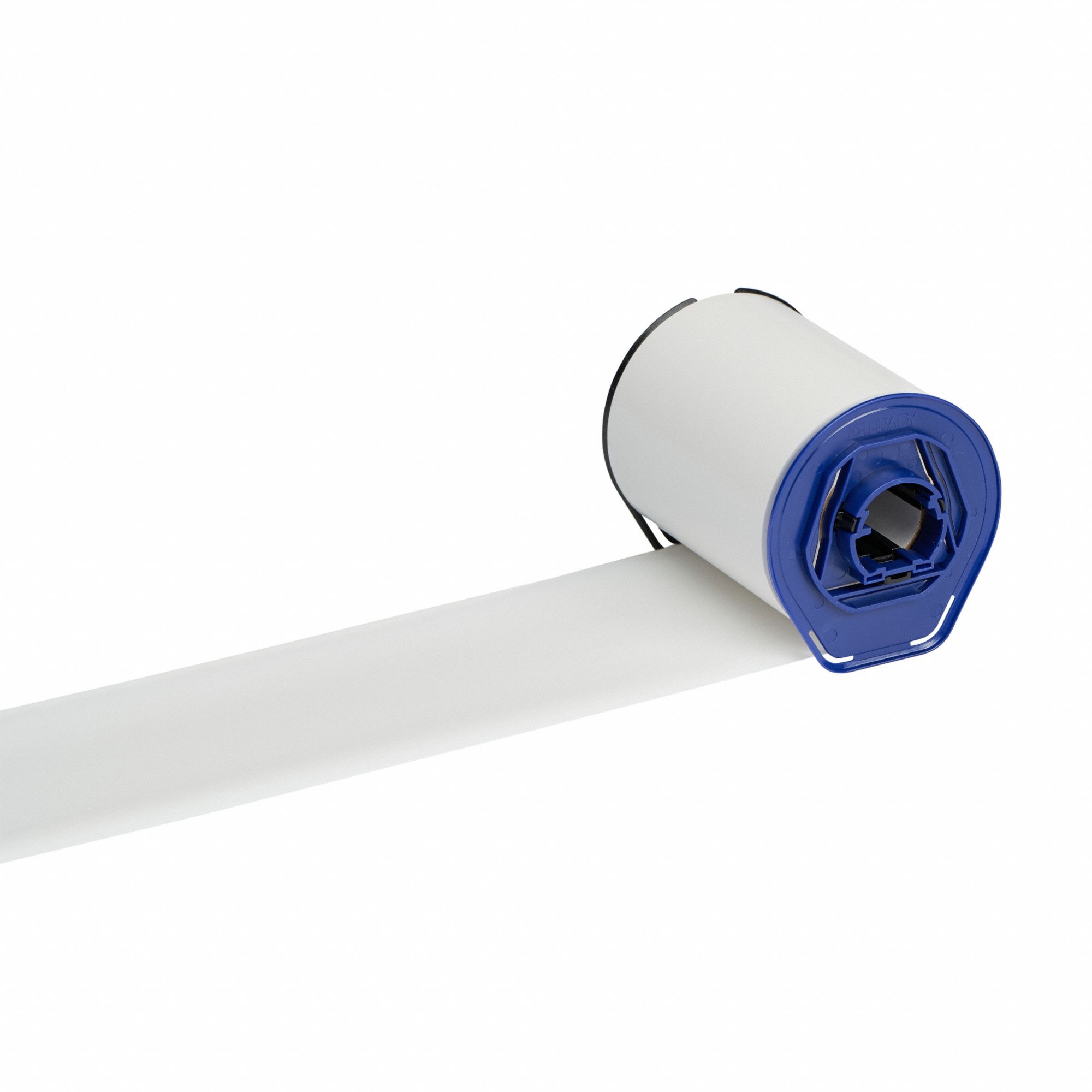 Single-Color Printer Ribbon: 3 17/64 in x 984 ft, White, Wax/Resin, R6700