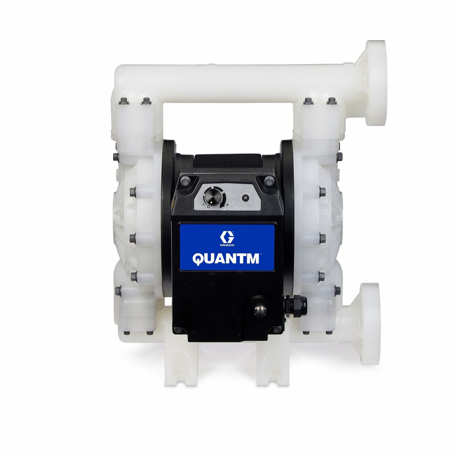 Electric Diaphragm Pump: Polypropylene Body, 1 1/2 in Fluid Connection Size, Flange Connection
