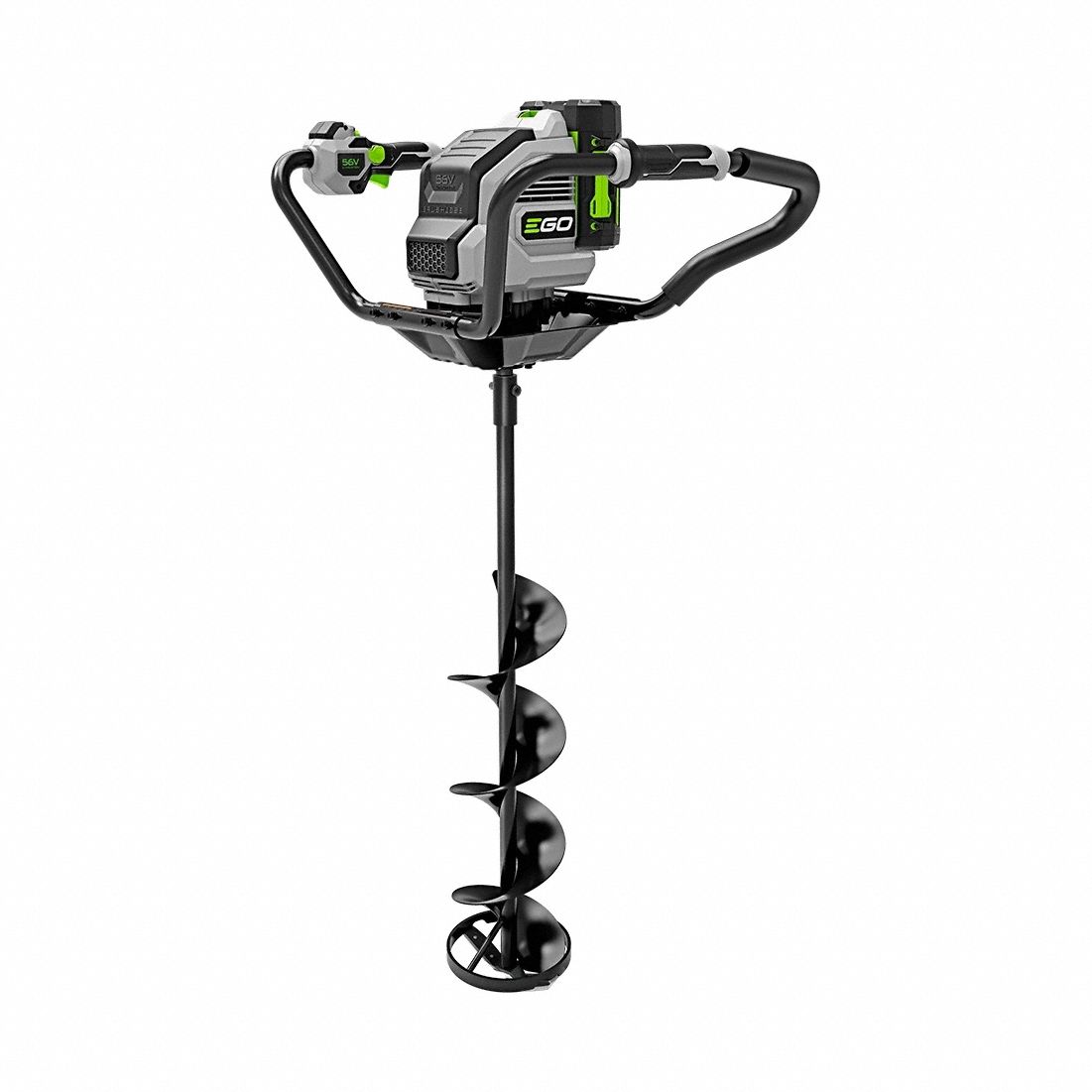 Power Earth Auger: Cordless, Tool Only, 8 in Max Drilling Capacity, 210 RPM Max Speed, Clockwise