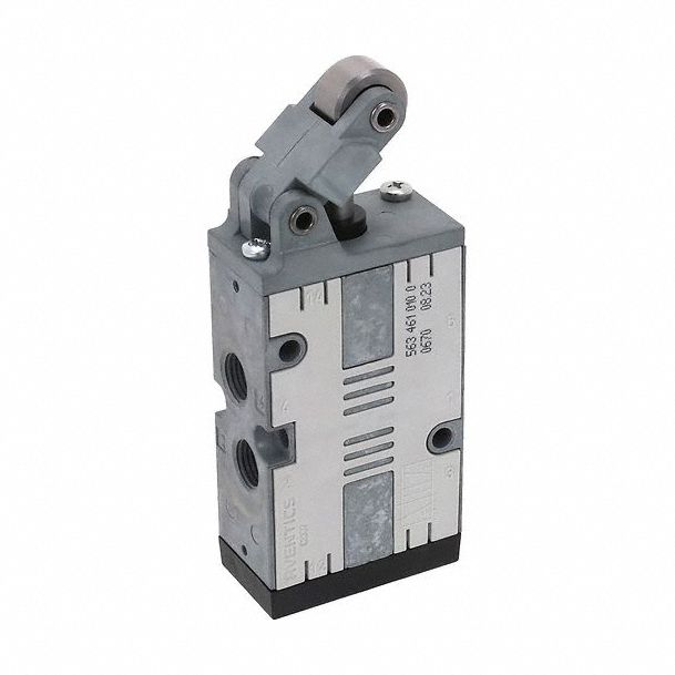 Manual Air Control Valve: CD07, Roller, Five-Way / Two-Position, Die Cast Zinc, Spool