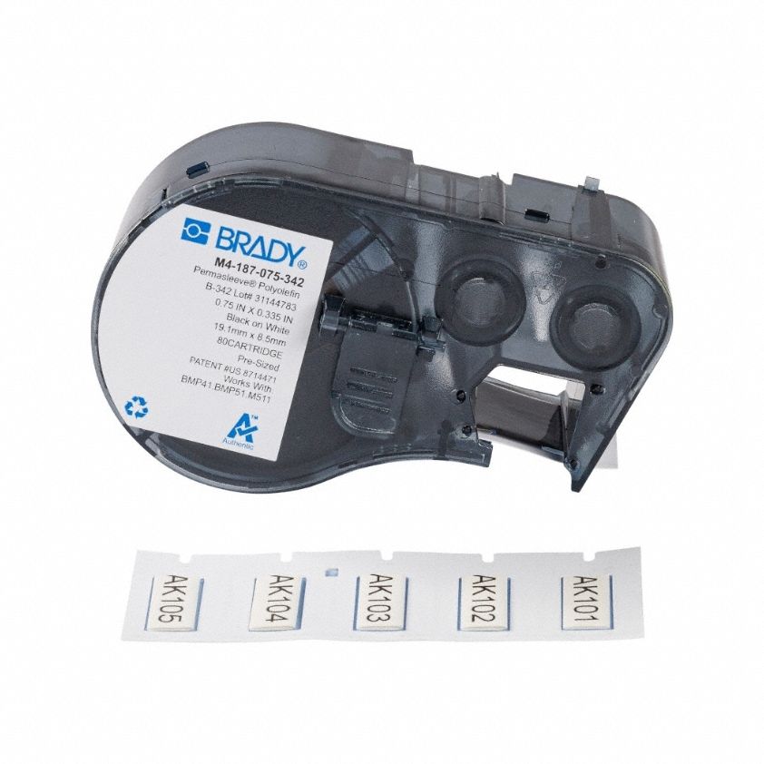 ETIQUETTE, 3/4 PO LA, MATTE, POLYOLEFI