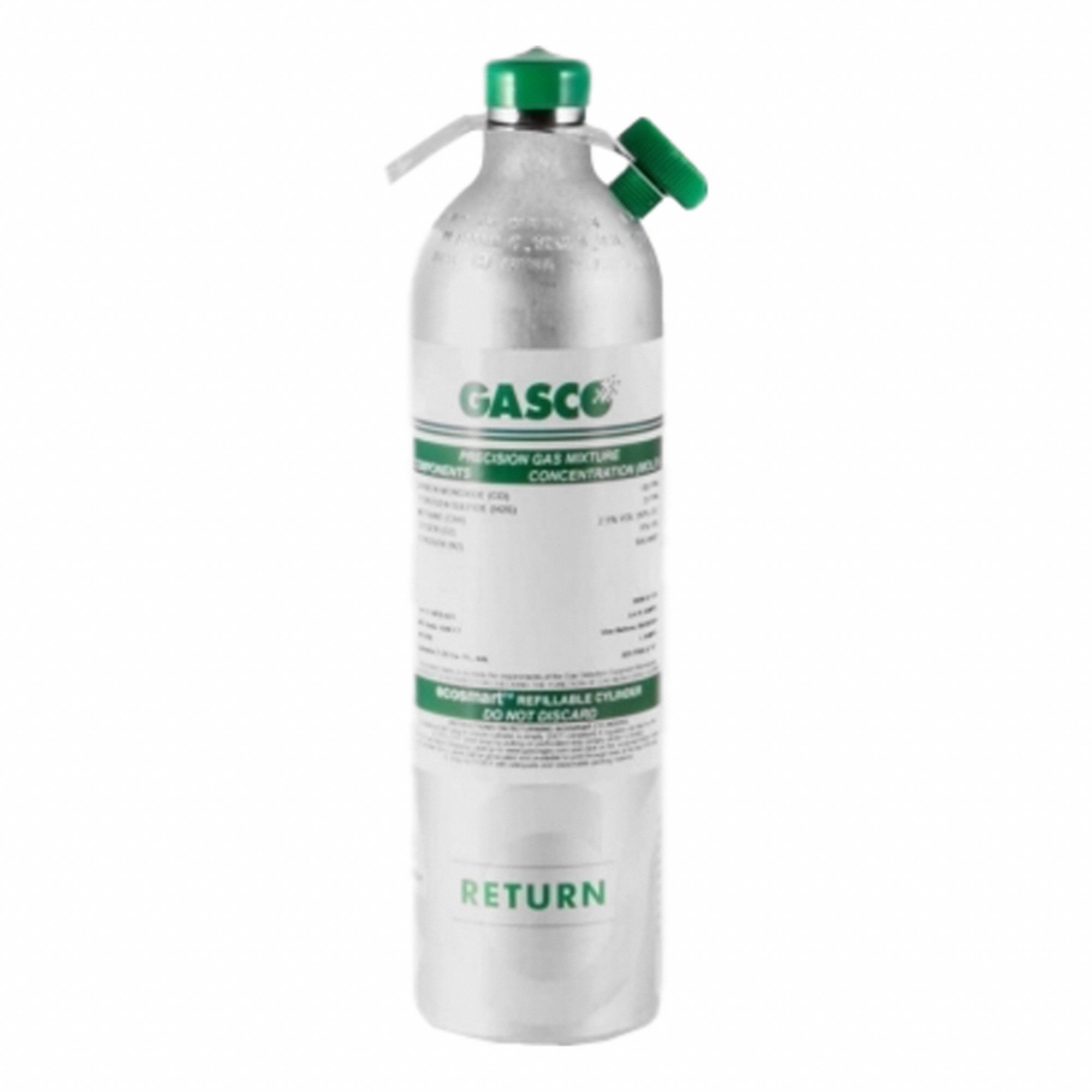 Calibration Gas: Nitrogen, Refillable, +/-5% Accuracy, C12, Calibration Gas, Calibration Gas