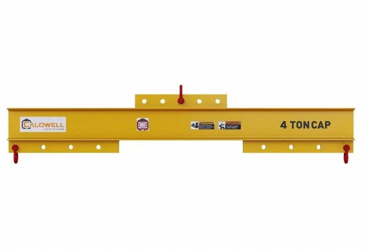 Lifting and Spreader Beam: Lifting and Spreader Beam, 4 ton Working Load Limit, Adj, Steel