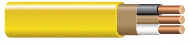 ROMEX, 14 AWG, 3 Conductors, Nonmetallic Building Cable - 4WZU2 ...