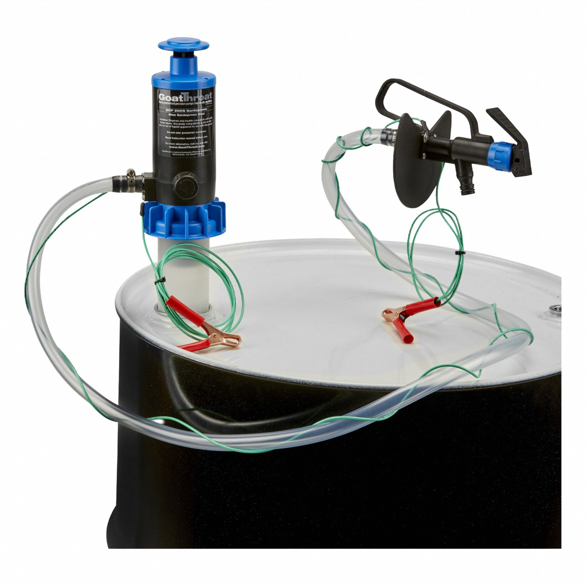 Hand Pump: Piston, Pump with Discharge Hose, Nozzle & Spout, Piston, Polypropylene