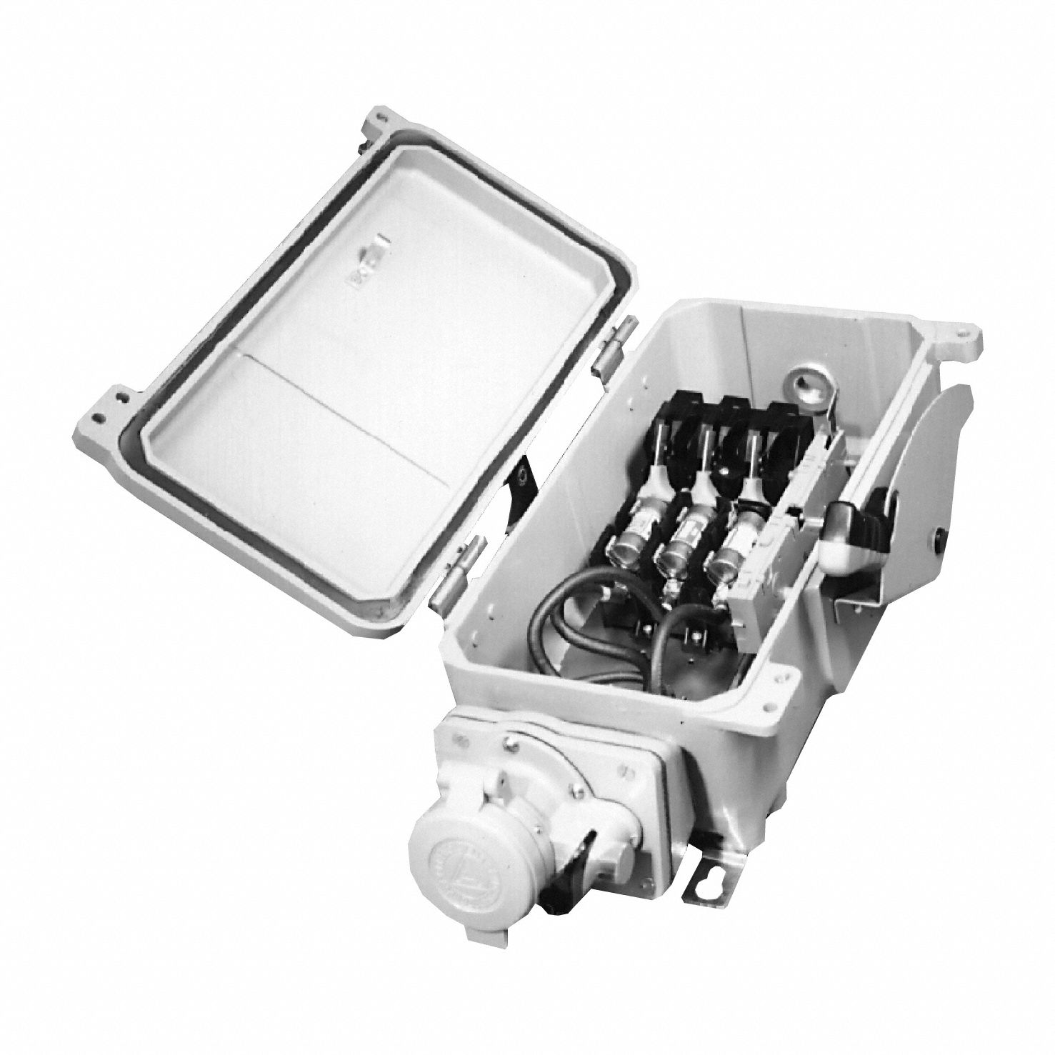 APPLETON ELECTRIC, Gray, 250V DC/600V AC, Pin and Sleeve Receptacle ...
