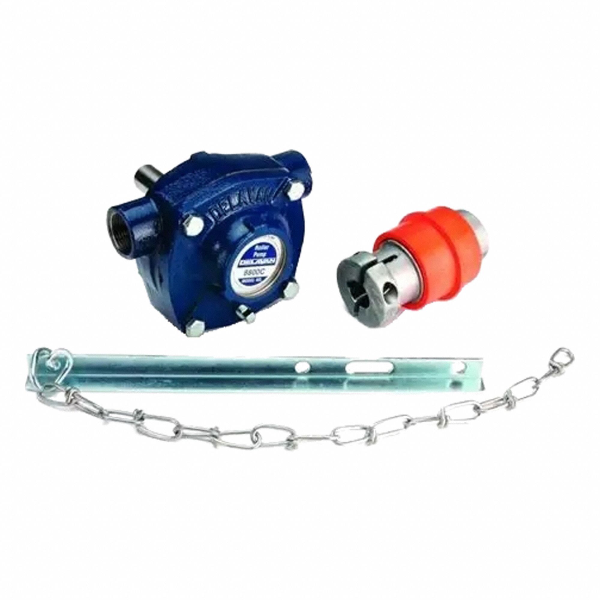 Roller Pump Kit: CI Housing, 8 Rollers, PP Coated Steel Rollers, 24 gpm, CCW, 150 psi, NPT