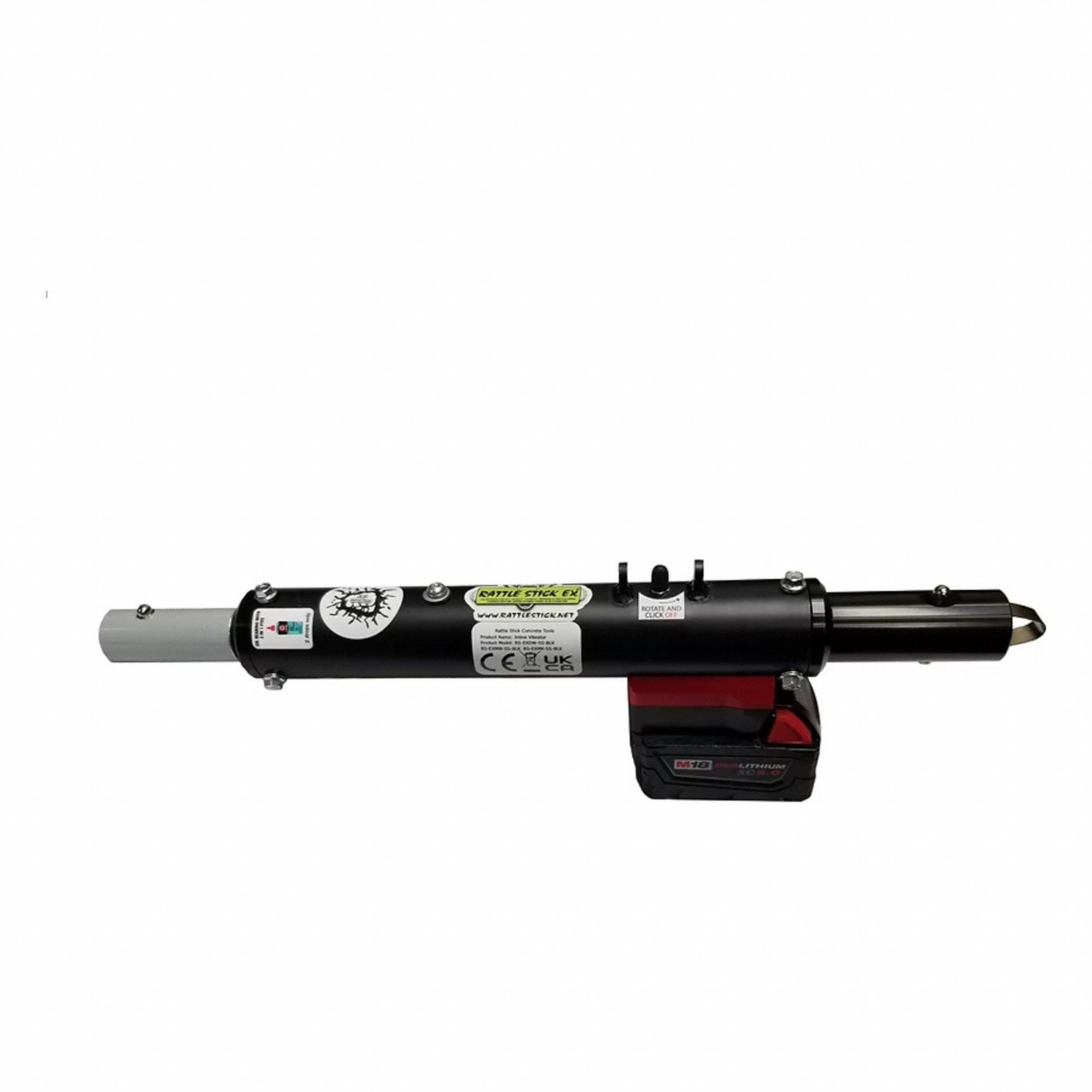 Cordless Concrete Vibrator: 6, 000 vpm Vibrations per Minute, (1) Bare Tool