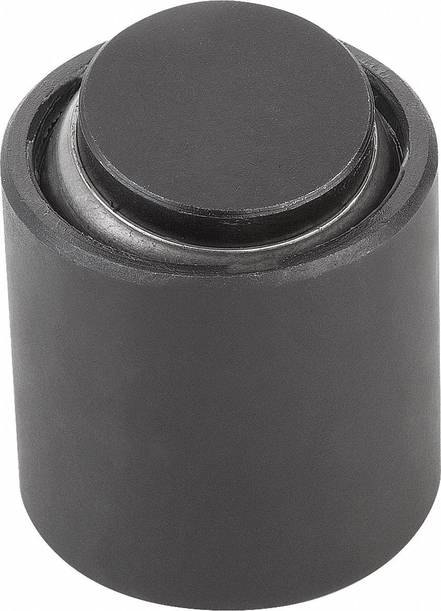 Tapped Gripper w/Flat Pad: M12, 11 mm Tap Dp, 25 mm Pad Dia, 136 kN Max Load, 36 mm OD, Smooth