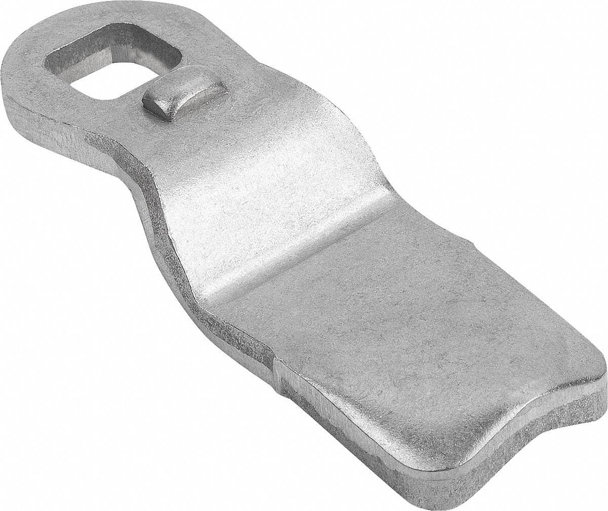 Tongue: Stainless Steel, For Kipp Hygienic-Design Quarter-Turn Cam Locks, 45 mm Tongue Lg, 19 mm