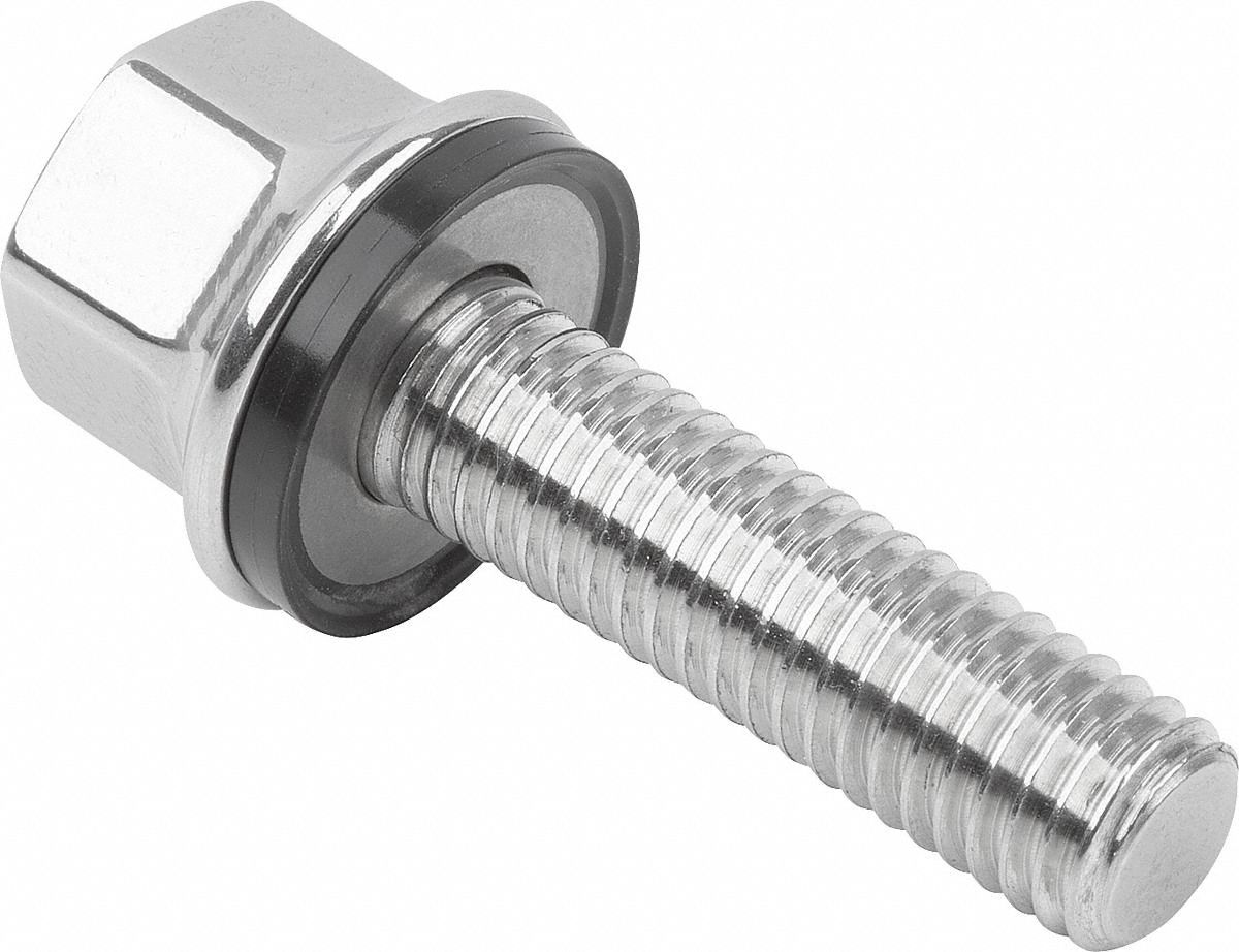 ●●Heki●● Stainless Steel, Fully Threaded, Hygienic USIT Hex Head Bolt