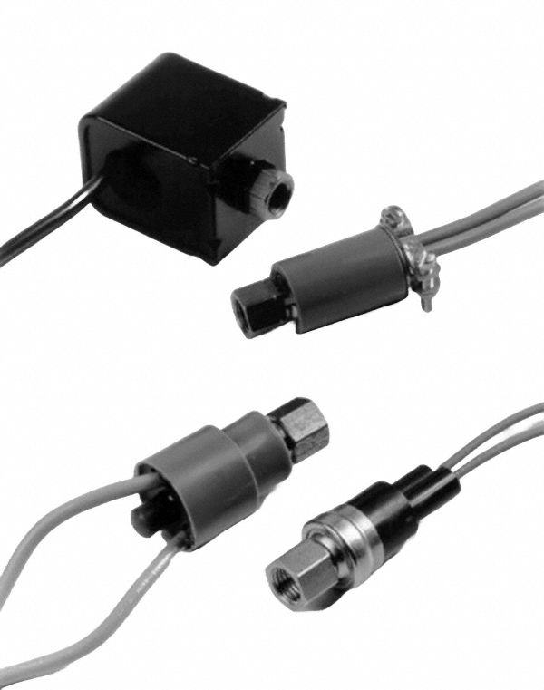 Single Pressure Control: Fan Cycling, Auto Reset, 200 psi to 270 psi, Open on Rise, SPST