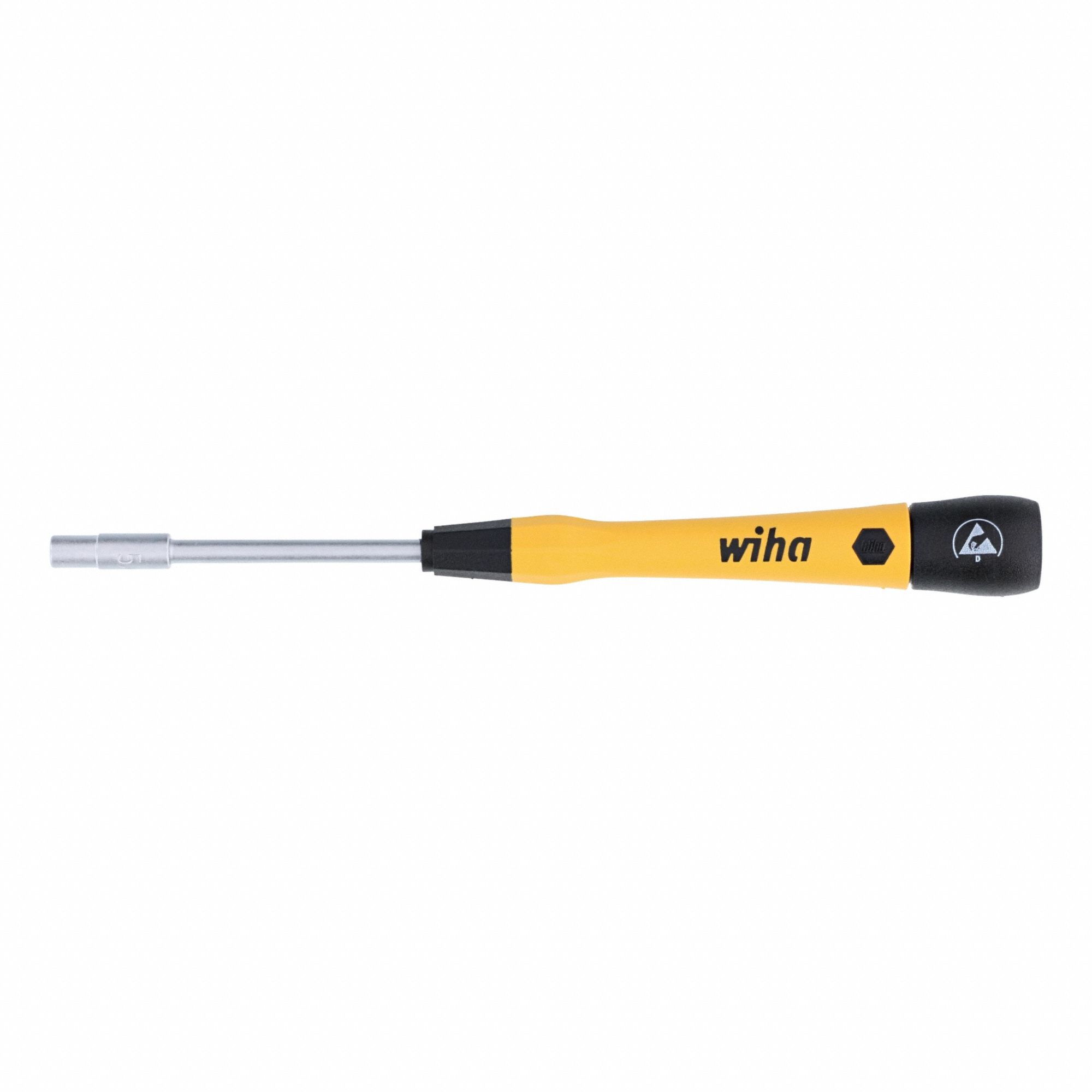 Nut Driver: Straight, Metric/SAE, Precision Nut Driver, 5/32 in Hex Size, 60 mm Overall Lg