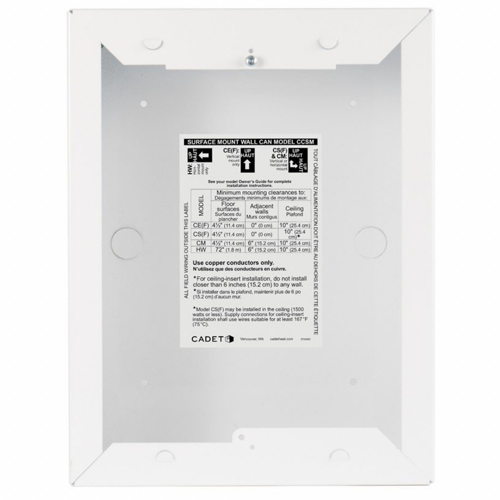 Surface Mount Wall Can