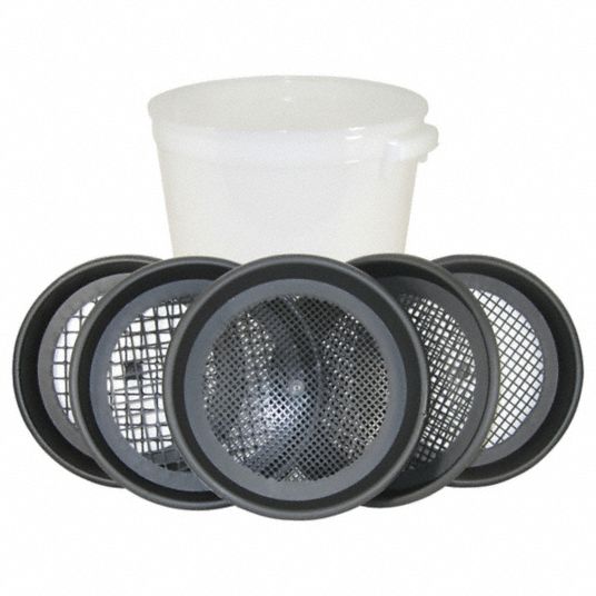 RAYTECH, 14 1/2 in Dia, Manual Separating Screen Set w/Container ...