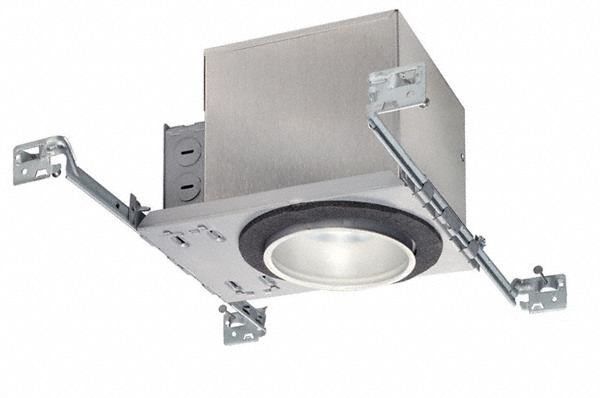Downlight: New Construction, 4 in Dia, 900 lm, 2700K, 11.6 W, 120V AC (MPN IC1LED G4 09LM 27K 90CRI 120 FRPC). Key specifications — Voltage: 120V AC; Trim Color: Available Separately; Brand: LITHONIA LIGHTING; Ceiling Type: Flat Ceiling; Reflector or Baffle Color: No Reflector or Baffle; Trim Style: Available Separately; Dimmable: Yes; Color Temperature: 2700K.