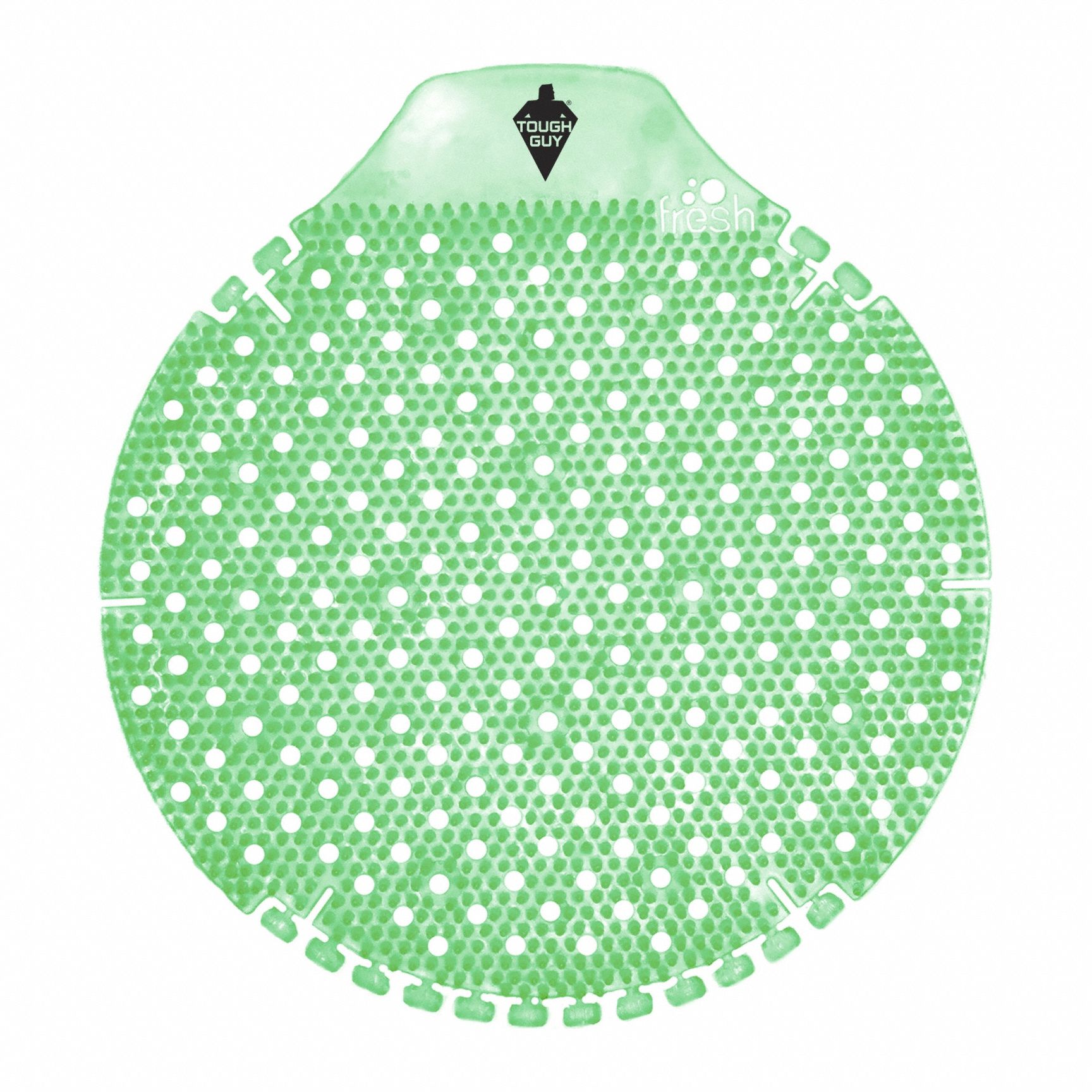 Urinal Screen: Non-Para, Round, 150 g Container Size, Green, Herbal Mint, Tidal Wave, 6 PK