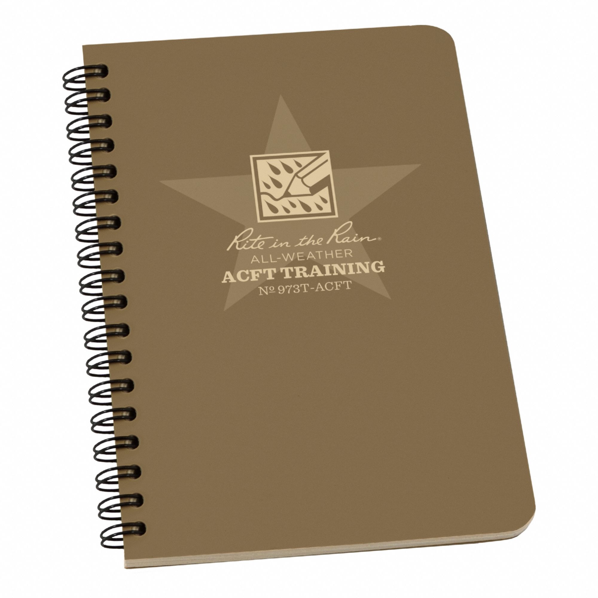 Notebook: 4 5/8 x 7 in Sheet Size, Tan, Polydura, Tan, Universal, Polydura