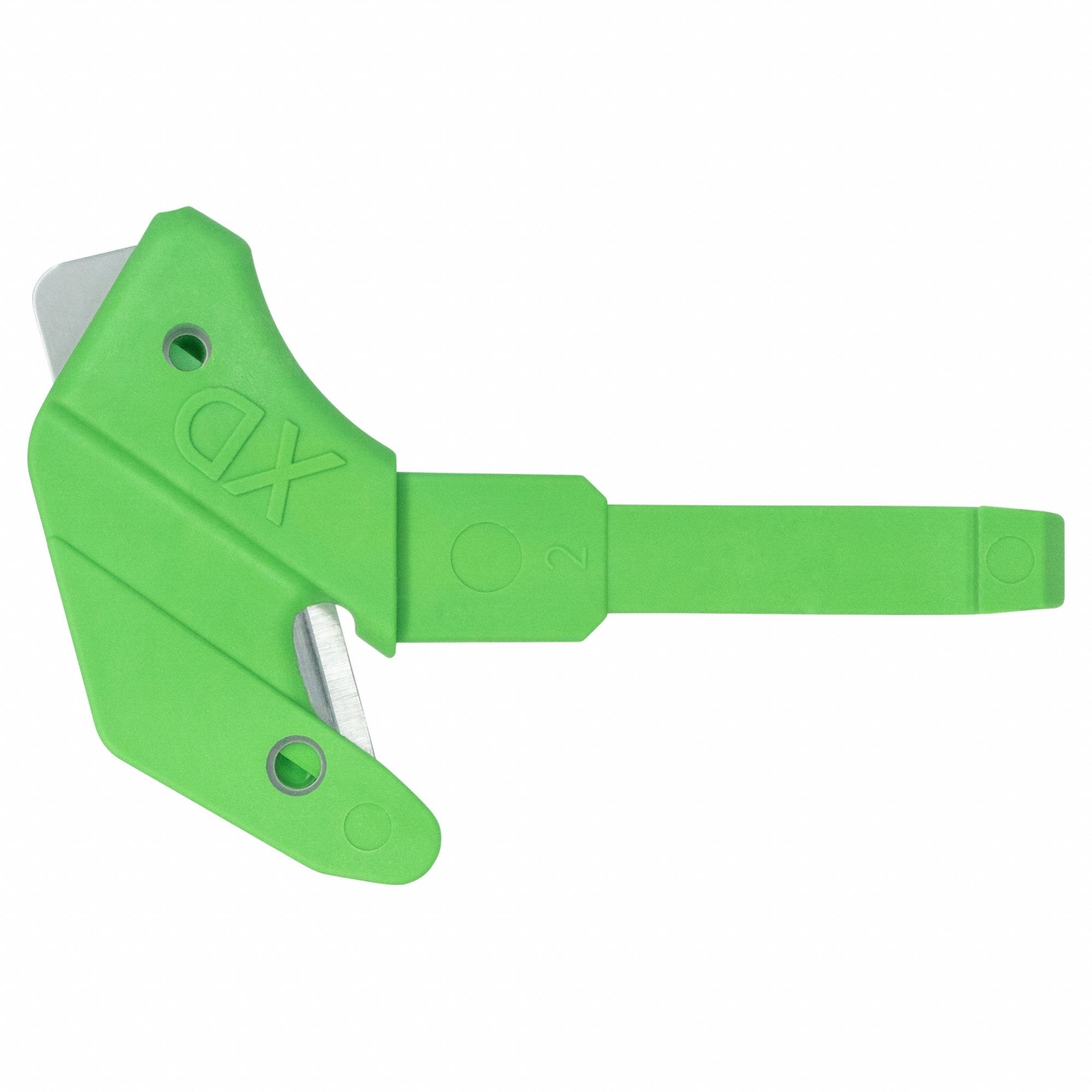 Replacement Blade Head: 1 Cutting Sides, 2 3/4 in Overall Lg, 1 3/4 in Overall Wd, Steel