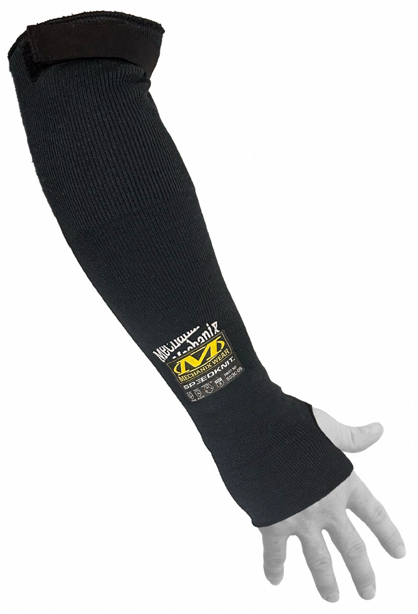 Heat Sleeve: 392°F Temp - Max, Kevlar®, Black, 18 in Sleeve Lg, Universal