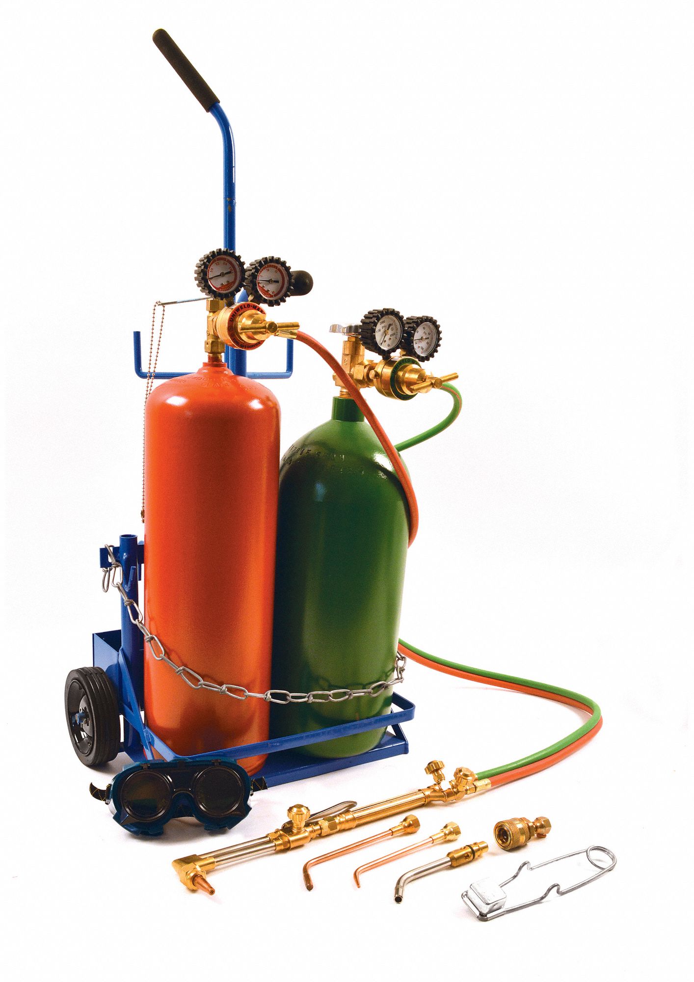 UNIWELD Welding and Cutting Outfit: Acetylene, CGA 520 - 5KH27|KLT550