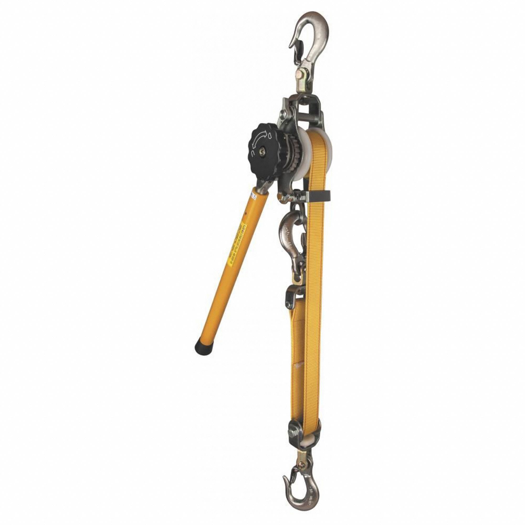 MANUAL CABLE HOIST, 1,500 LB (SINGLE LINE), 3,000 LB (DOUBLE LINE) MAXIMUM LIFTING CAPACITY, HOOK MOUNT, 1 YR WARRANTY