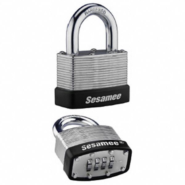 Gen Security, SESAMEE, Combination Padlock 783XW1437L Grainger