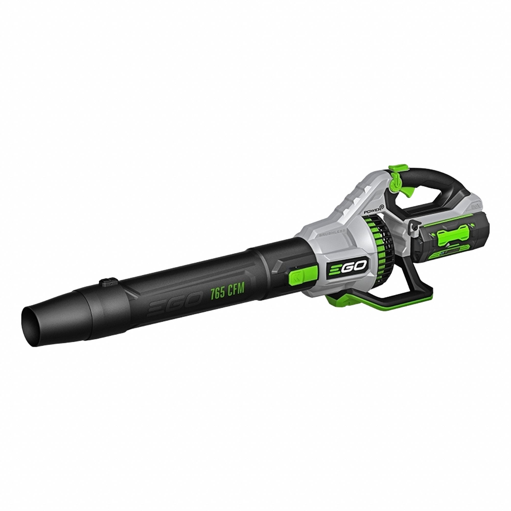 Battery-Powered Handheld Leaf Blower: POWER+, 765 cfm Max. Air Flow, 200 mph Max. Air Speed