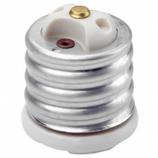 Leviton Incandescent Lampholder Adapter, Glazed Porcelain