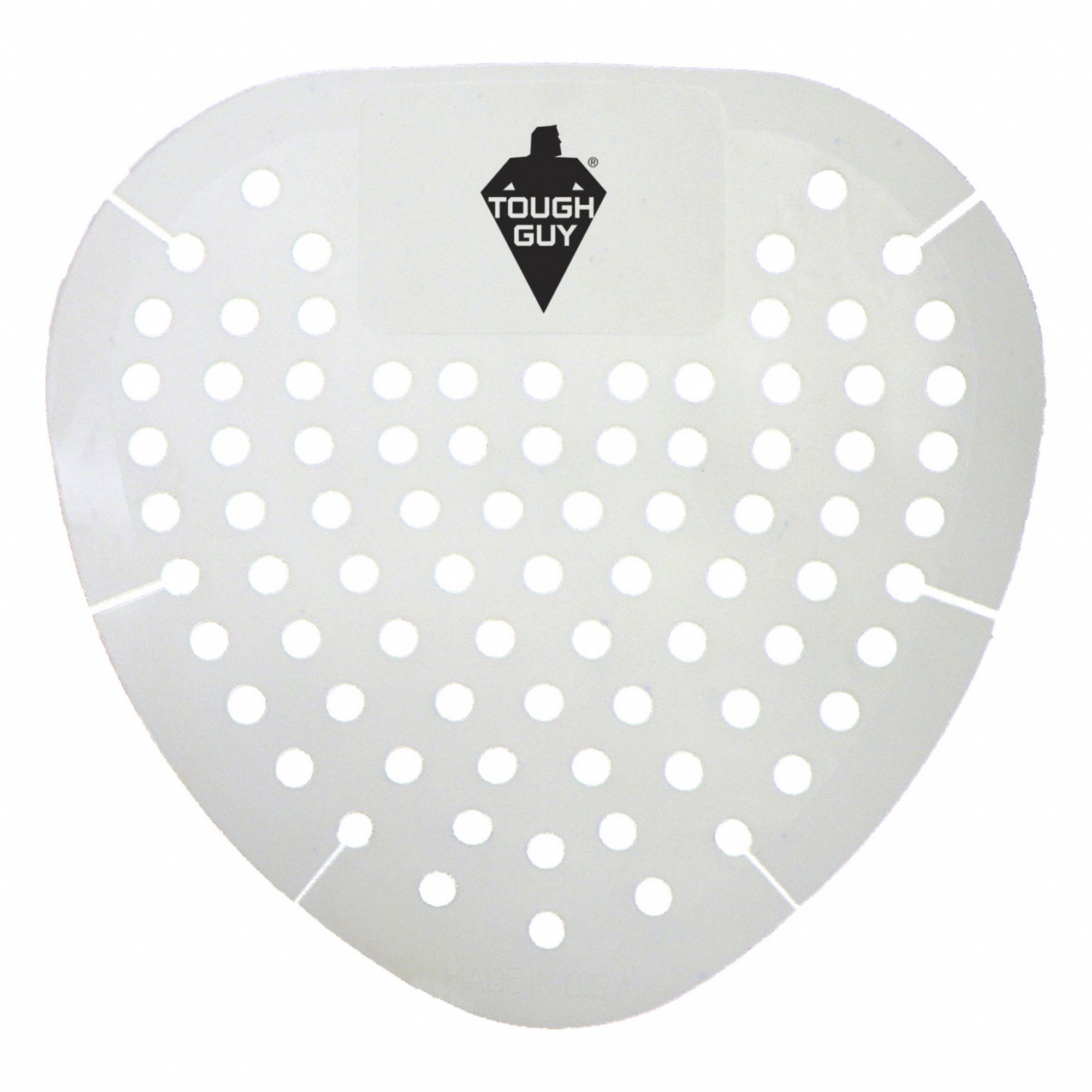 Deodorant Urinal Screen: Non-Para, Triangular, 2.65 oz Container Size, White, Cherry, 12 PK