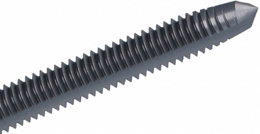 CHICAGO-LATROBE Straight Flute Hand Tap: #10-32 UNC, H3 / 2B, 2 Flute, Plug Chamfer (MPN 173143)