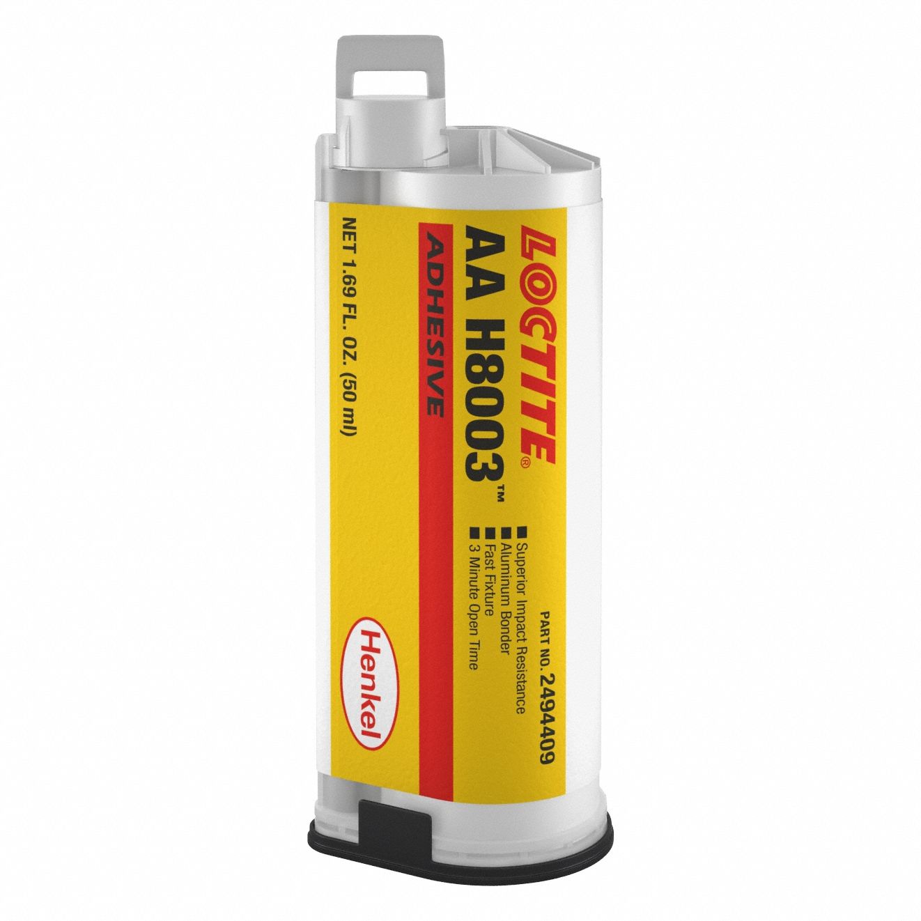 Structural Adhesive: AA H8003, Ambient Cured, 50 mL, Dual-Cartridge, Light Blue, Paste