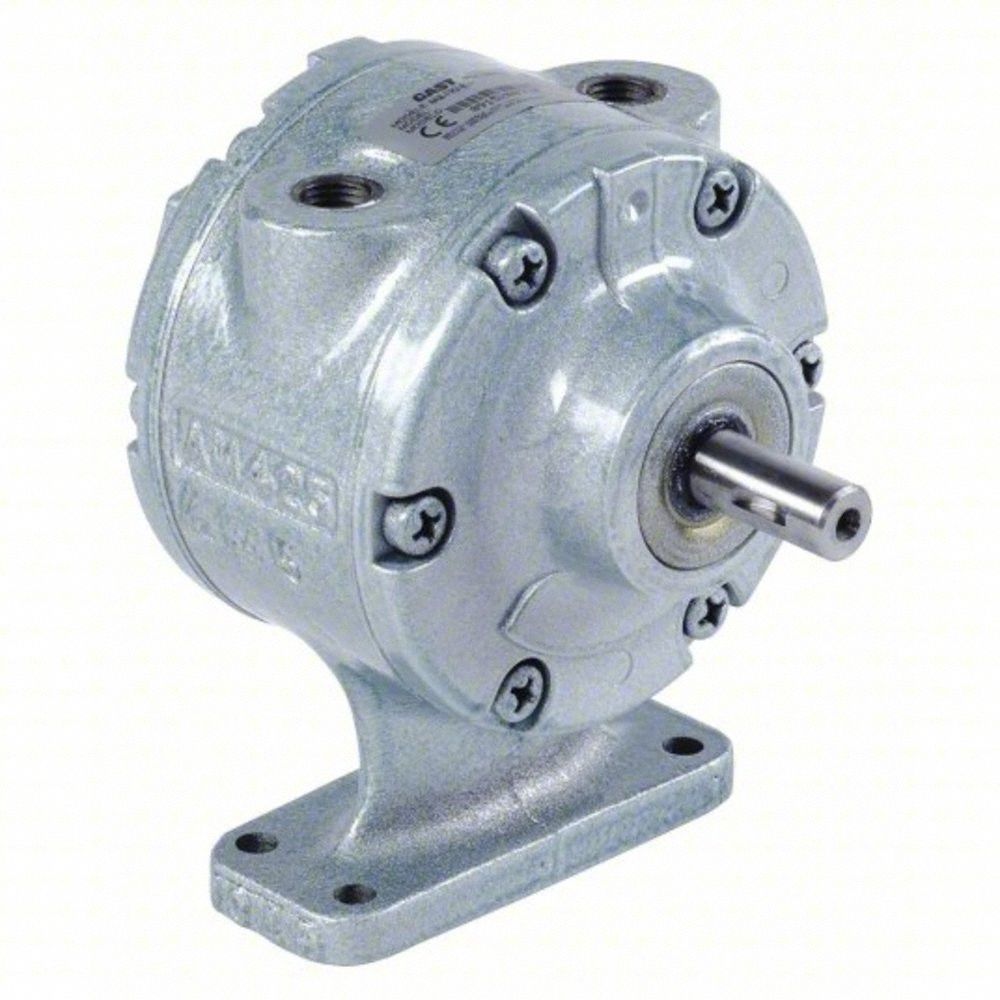 Air Motor: 1.7 hp, 35 in-lb Torque, 3, 000 RPM, 72 cfm, Foot, 1/4 in NPT, CW/CCW, Cast Iron