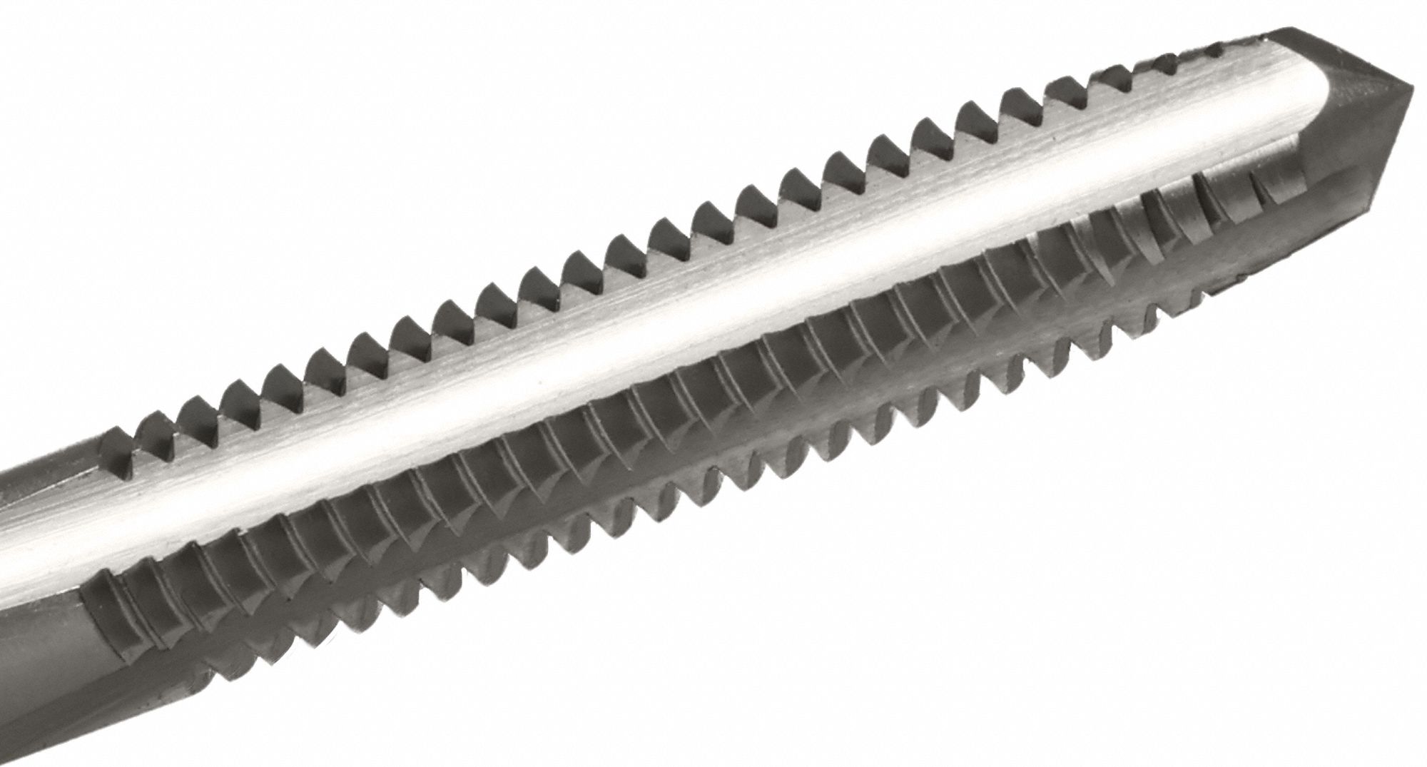 CLEVELAND Straight Flute Tap: 1/4"-20 UNC, H11 / 1B, 4 Flute, Plug Chamfer, High Speed Steel (MPN C54464)