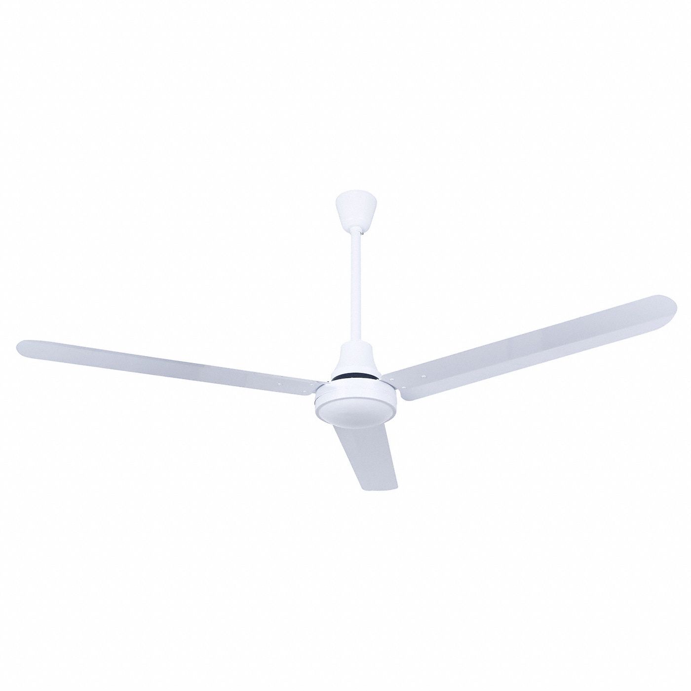 Ceiling Fan: 8, 944 cfm Airflow, 60 in Blade Dia, 5 Speeds, 120V AC, Single Phase, White