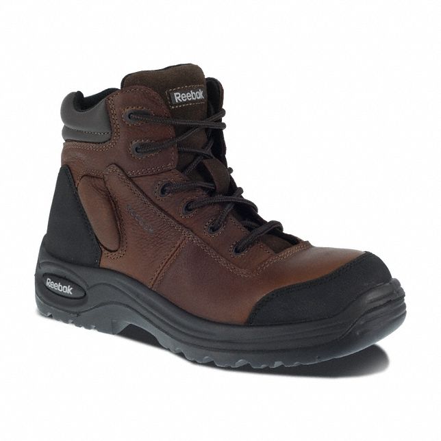 6-Inch Work Boot: Women's, Size 10, M, Brown, Composite Toe Cap, Removable Insole