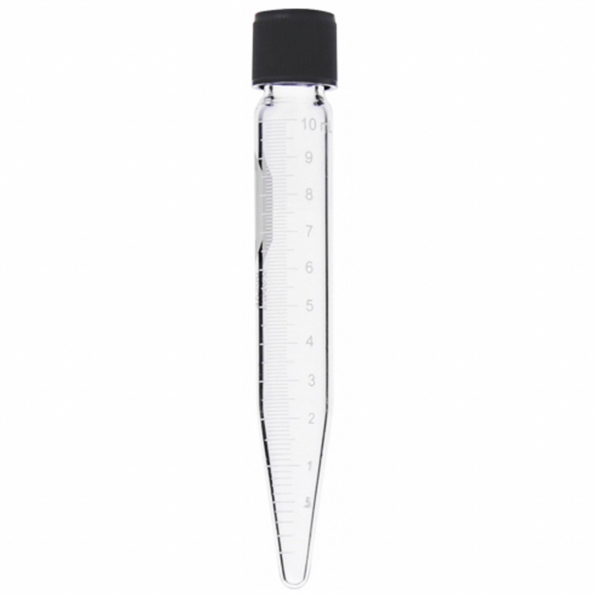 Conical Centrifuge Tube: 3.3 Borosilicate Glass, 40 mL, 29 mm Body Dia, 140 mm Overall Ht, Clear