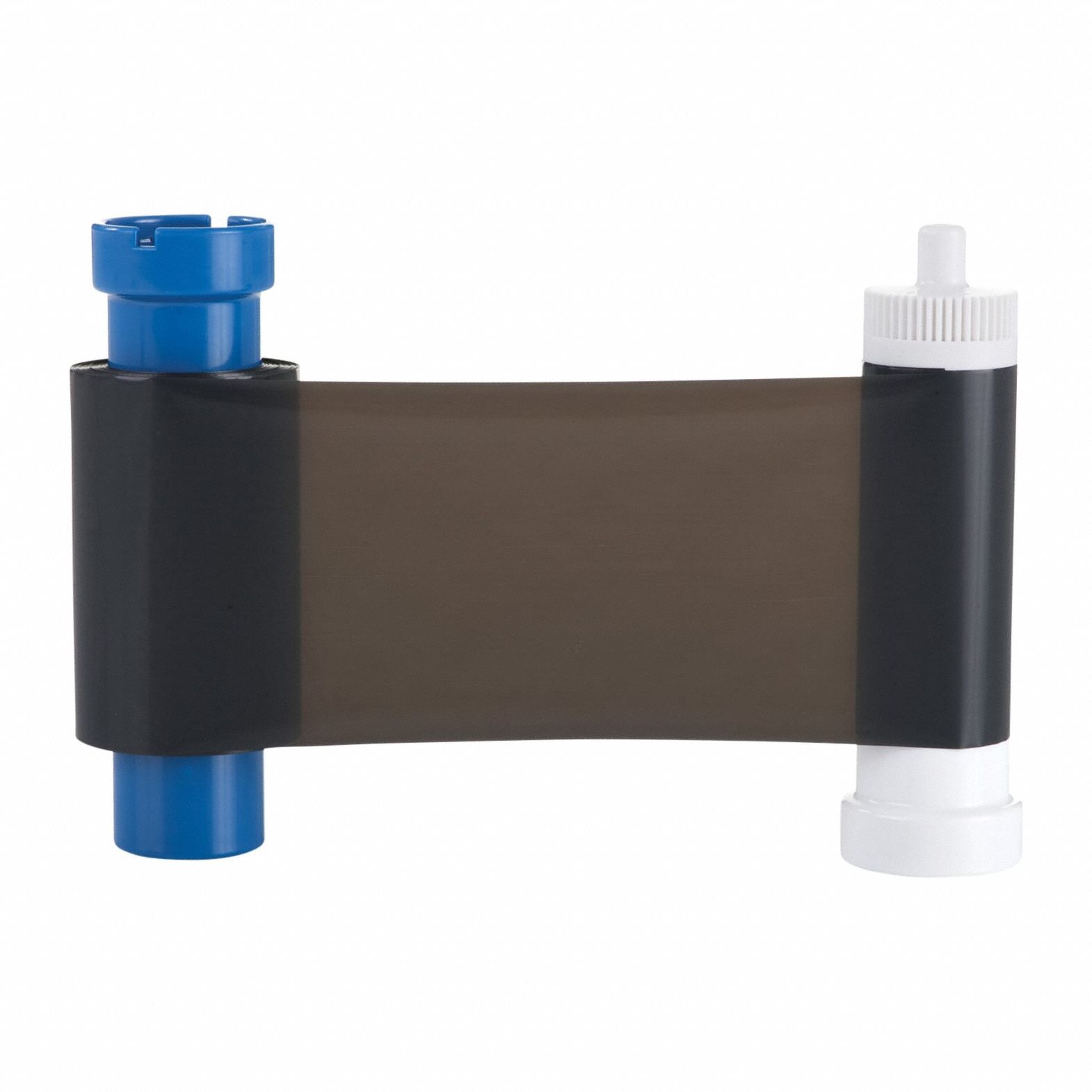 ID Card Printer Ribbon: Black, 1, 000 Prints per Roll, 5 1/8 in Overall Ht, 3 1/8 in Overall Wd