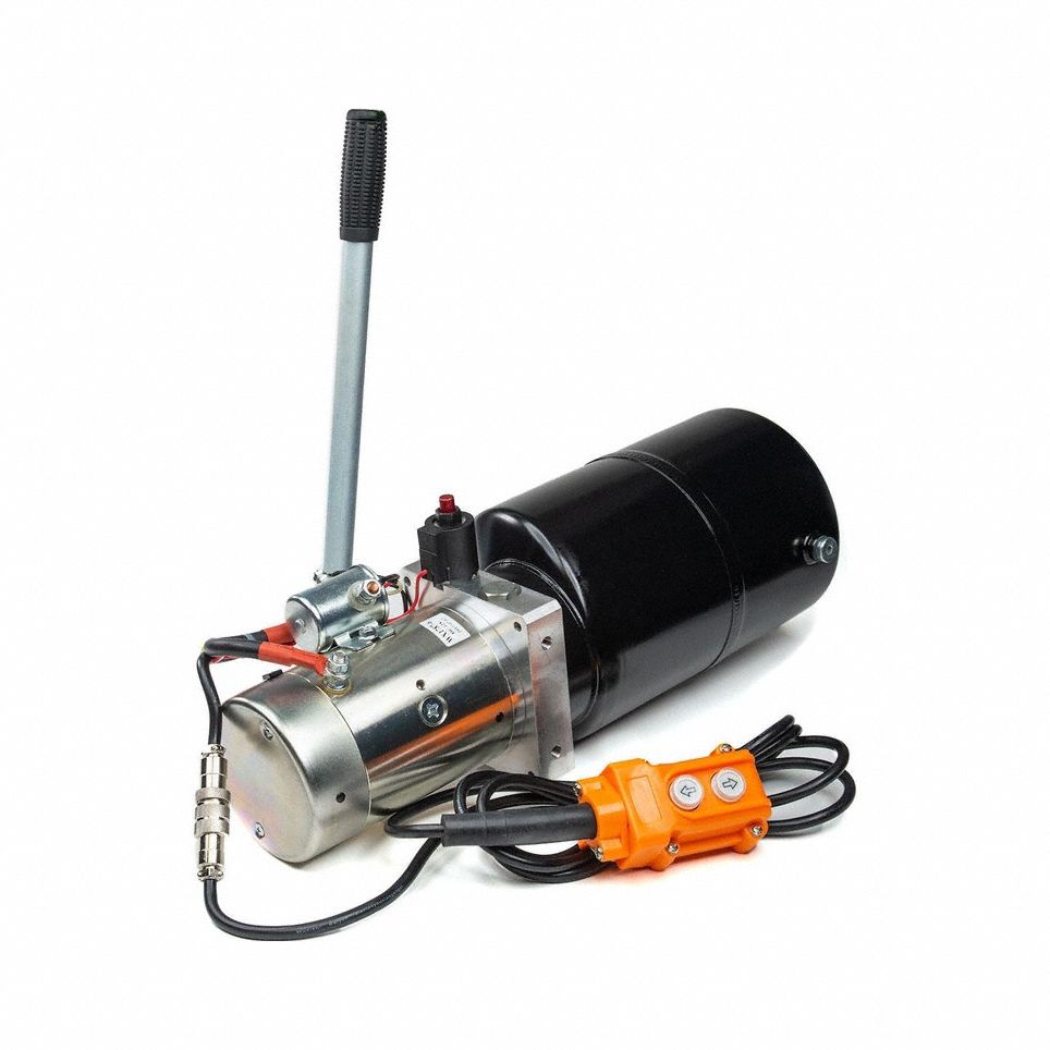 Hydraulic Power Unit: 1.1 gpm, 3, 000 psi Max. Pressure, 6 qt Reservoir Capacity, 12V DC, Steel