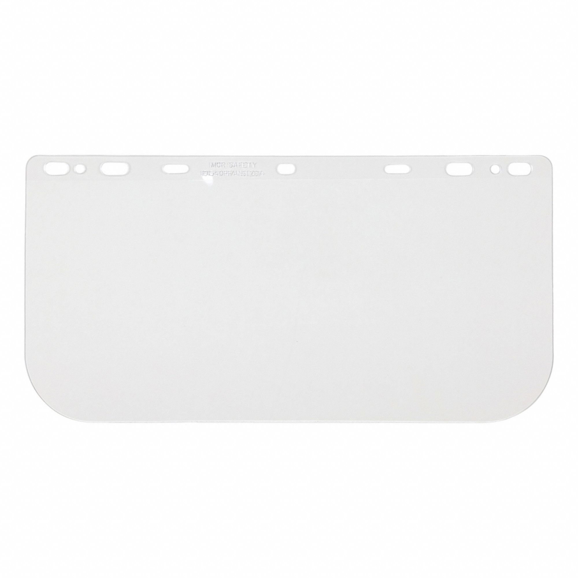 Face Shield Visor: 16 in Overall Wd, 8 in Overall Ht, 0.04 in Overall Thick, Clear