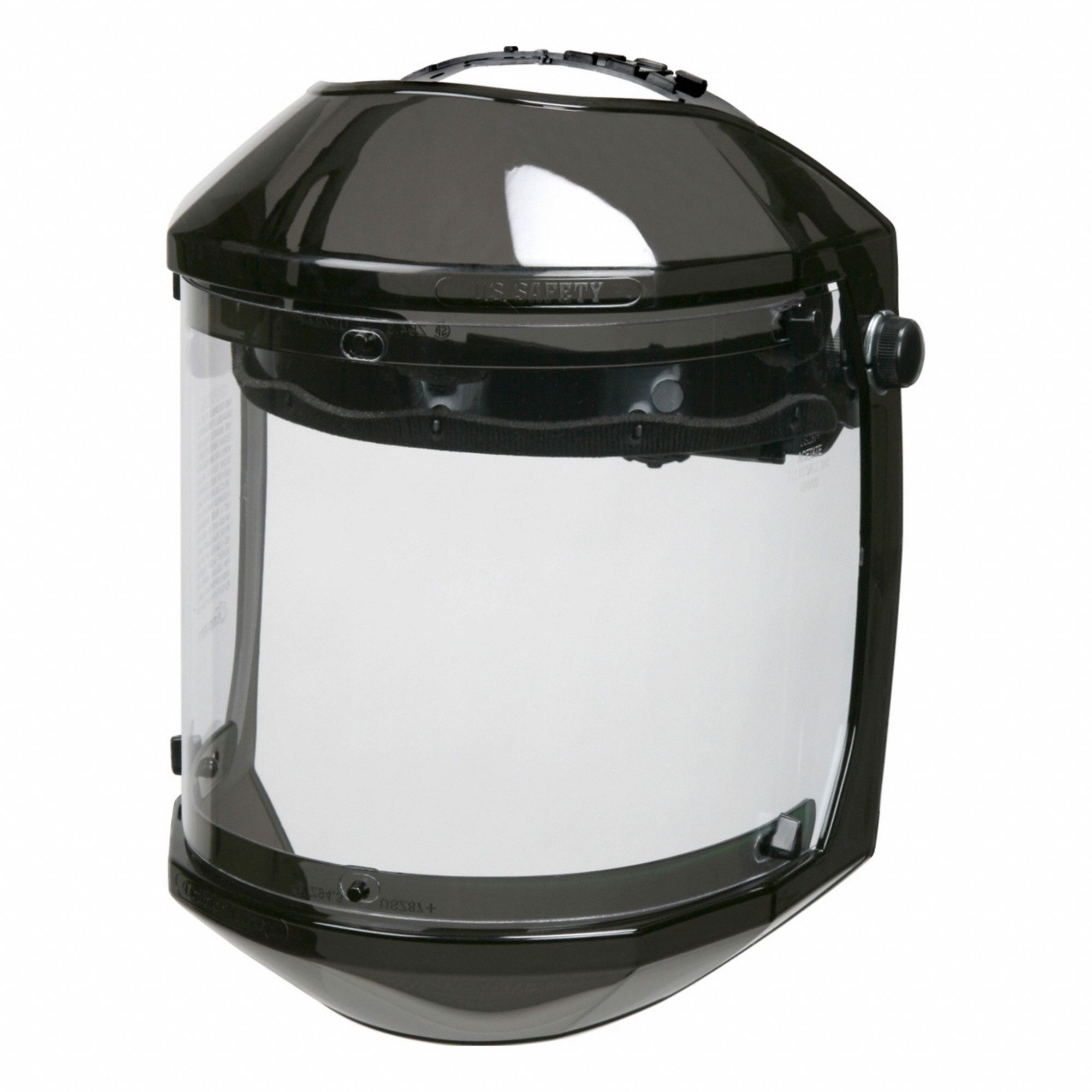 Face Shield: Uncoated, Clear, Acetate Visor Material