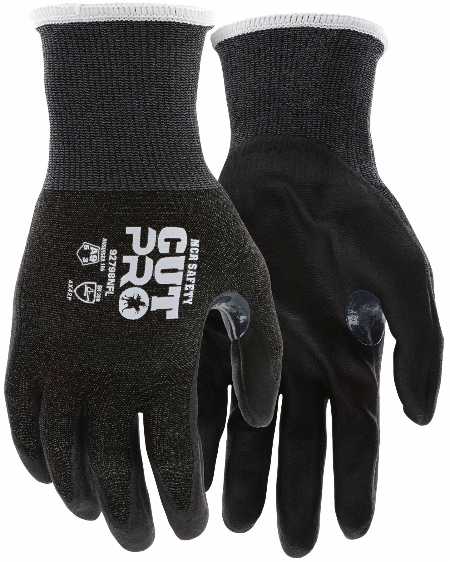 MCR SAFETY, XL, ANSI Cut Level A9, Cut Resistant Glove - 414FZ3