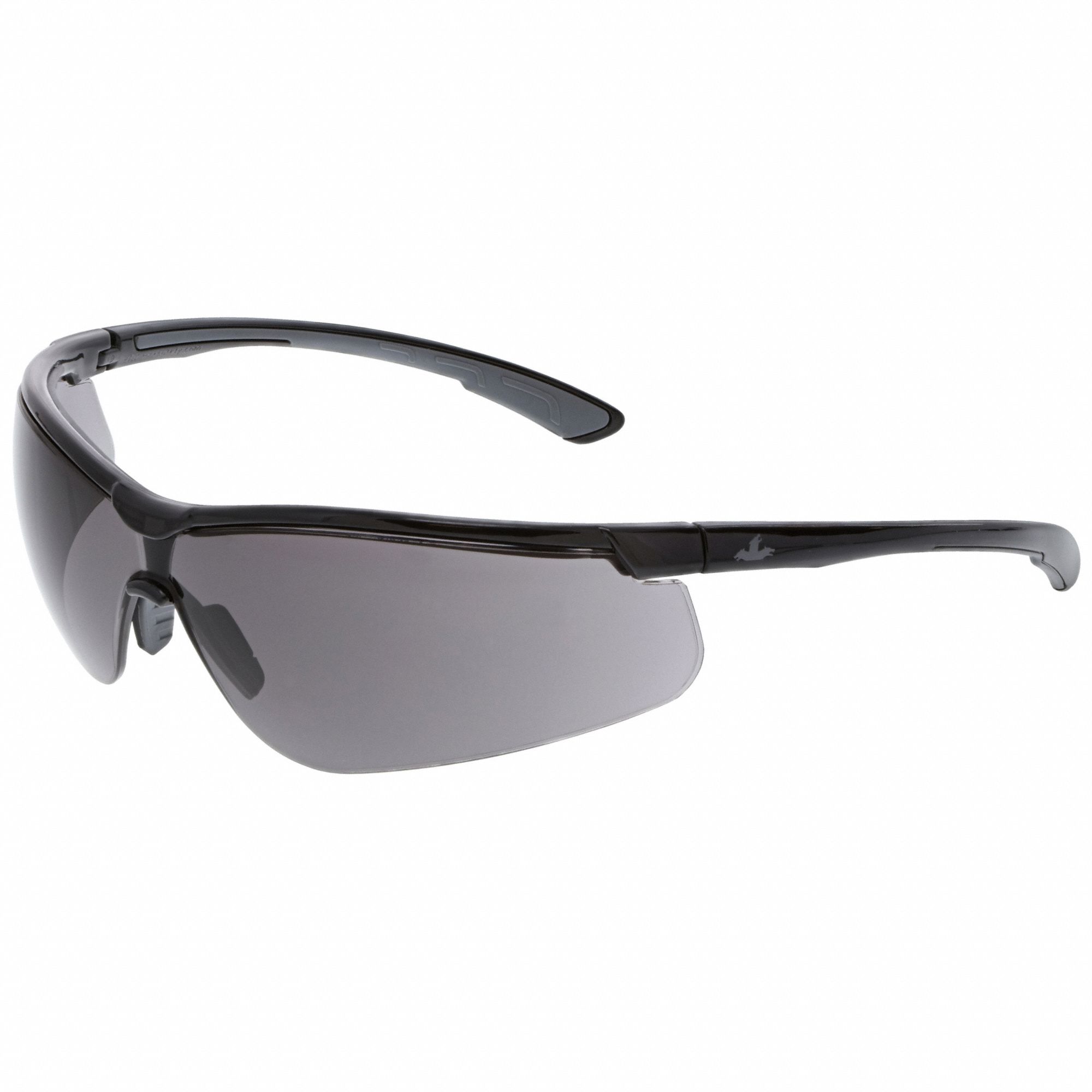 Safety Glasses: Gray Lens, Half-Frame, MAX6 Anti-Fog, Black Frame, Klondike(R) KD7 Series